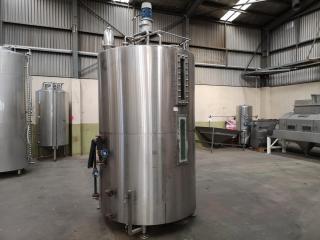 Stainless Steel Kettle Tank, 3000L Capacity