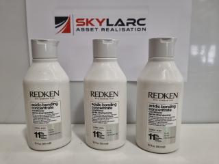 3 Bottles of  Redken Acidic Bonding Concentrate