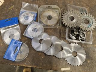 11x Assorted Slitting Mill Cutters