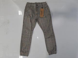 Dricoper Cuffed Fennel Seed Check Jeans - Size 9 / 27