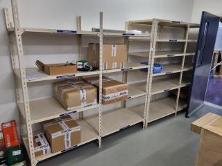 2x Steel Shelving Assemblies