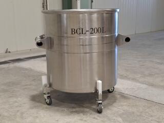 200 Litre Stainless Steel Mobile Tank