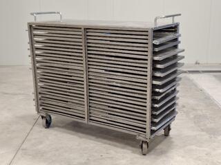 Stainless Steel Tray Trolley