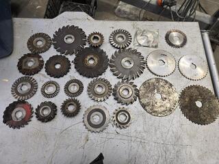 Large Lot of Mill Cutting Blades