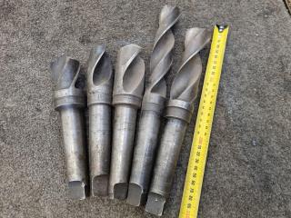 5x Drills w/ Morse Taper No.4 Shanks