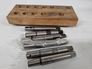 6x Drill Chuck Arbors in No.2 Shank Size