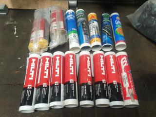 15 Assorted Tubes of Sealant