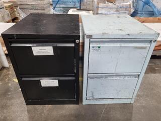 2x 2-Drawer File Cabinets