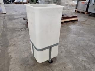 Food Grade Plastic Bin w/ Trolley