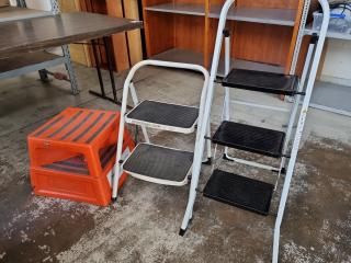 3x Assorted Safety Step & Folding Steps