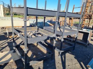 6x Large Heavy Duty Steel Stacking Stillages