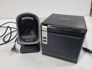 Element Thermal Reciept Printer & Barcode Scanner
