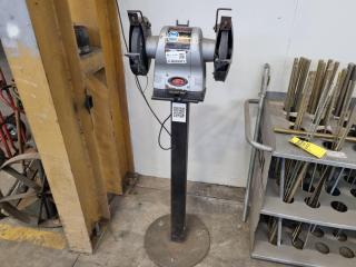 Ryobi 200mm Bench Grinder w/ Steel Pedistal Stand