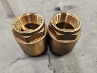 2 x 32mm Brass Check Valve