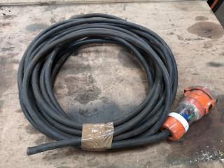 15-metre 3-Phase Electrical Power Lead Cable w/ 32A Plug