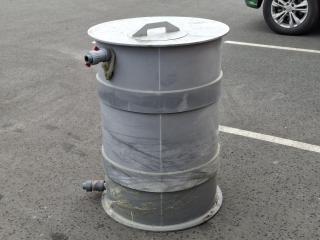 Industrial Storage Tank with Outlet Valve