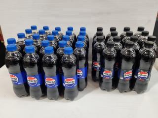 Pepsi & Pepsi Max Soft Drinks, 39x 600mL Bottles