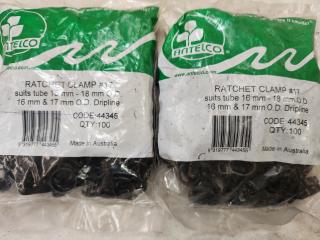 200 x #17 Ratchet Clamps