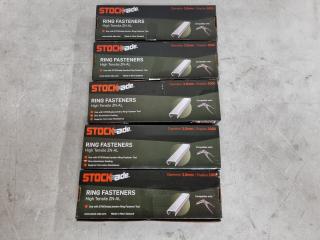 Stockade Ring Fasteners, 5x Boxes