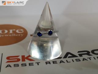 Double Round Brilliant Stack Ring | Sapphire Blue | MJJ for ORE