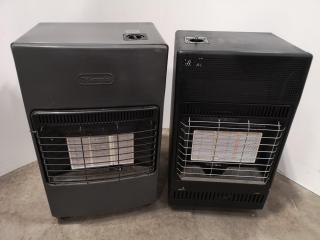 2x Radiant LPG Gas Heaters