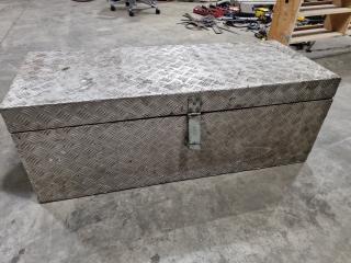 Checker Plate Steel Toolbox w/ Contents