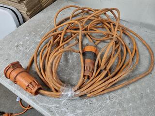 20-Metre 3-Phase 32A Power Extension Lead Cable