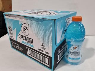 Gatorade No Sugar Electrolytes Glacier Freeze, 12x 1-Litre