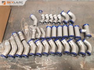 Box of New Press Fit Stainless Pipe Fittings