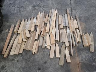 Various Wooden Stakes