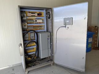 Industrial Stainless Steel control cabinet with Rexroth EFC drives and HMI