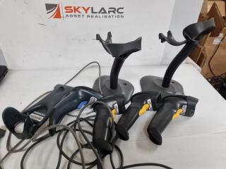 4x USB Barcode Scanners by Symbol and DataLogic