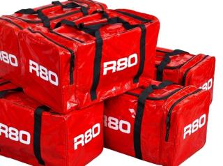 5x R80 PVC Sports Team Kit Bags