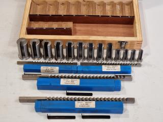 22pc Metric Broach Keyway Set