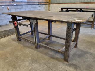 Heavy Steel Welding Workbench Table