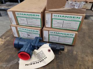 4x Hansen Valves ASB125C, New