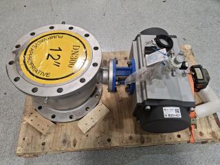 KOY PQ647F-16P DN300 Pneumatic Eccentric Ball Valve