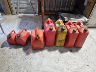 7 x Plastic Fuel Containers