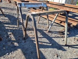 Pair of Steel Sawhorses