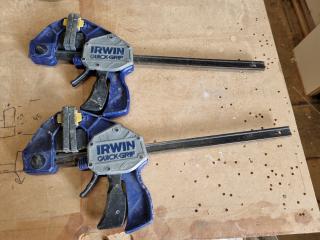 2x Irwin Quick Grip Clamps