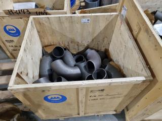 Assorted Butt Weld Carbon Steel Pipe Fittings, 140x Units