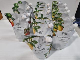 Bon Accord Real Fruit Smoothie Pulps, 15x Pouches