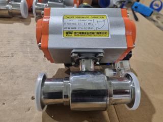 Pneumatic Valve Actuator w/ Stainless Ball Valve