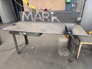 Heavy Duty Steel Workbench with Vice 