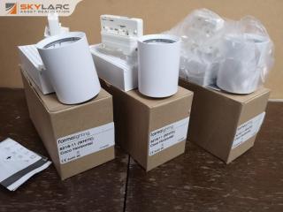 3x Commercial Grade Ceiling Track Lighting Units by Forma, New