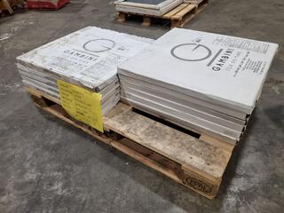 33x Rectified Porcelain 600x600mm Tiles