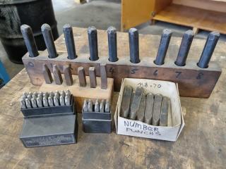 Assorted Steel Letter Number Stamp Sets