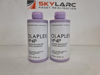 2 Olaplex No.4P Blonde Enhancer Toning Shampoos