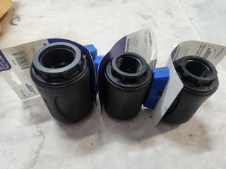 3 x Nylon Ball Valves