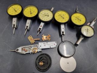 7x Mitutoyo Dial Indicators, Various Faults